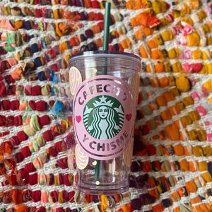 16oz Starbucks SnowGlobe “Cafecito Y Chisme”